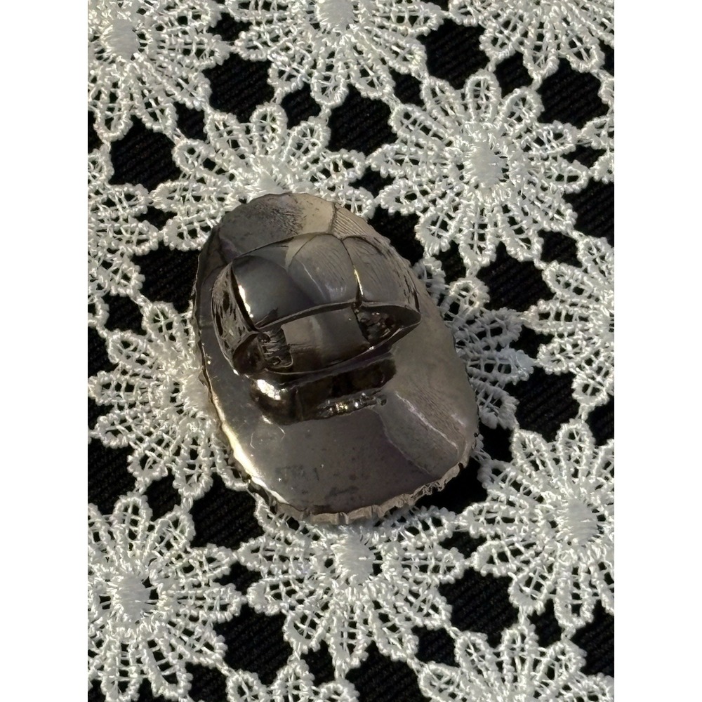 Chico's Large Statement Cocktail Ring Lavender Ja… - image 5